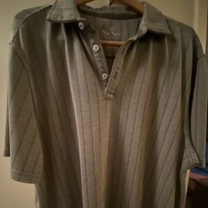Nat Nast XL Men’s grey striped polo